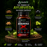 Parnik Naturals Stamina x 500Mg Capsules | Ayurvedic Men’s Vitality Support Supplement | Energy, Strength, Endurance & Wellness Support | 30 Capsules