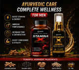 Parnik Naturals Stamina X Wellness Combo for Men – Ayurvedic Capsules & Massage Oil for Energy, Confidence & Vitality Support
