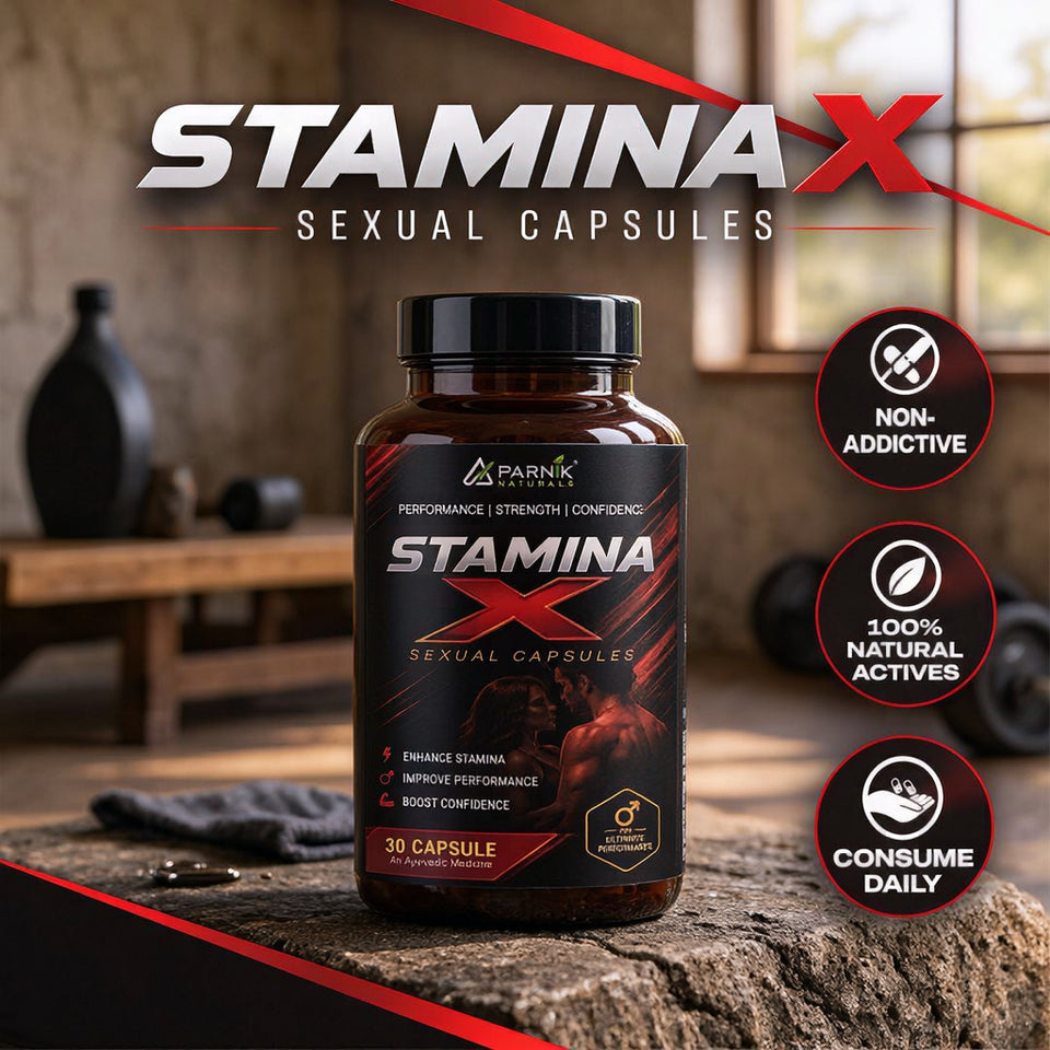 Parnik Naturals Stamina x 500Mg Capsules | Ayurvedic Men’s Vitality Support Supplement | Energy, Strength, Endurance & Wellness Support | 30 Capsules