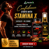 Parnik Naturals Stamina X Wellness Combo for Men – Ayurvedic Capsules & Massage Oil for Energy, Confidence & Vitality Support