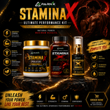 Parnik Naturals Stamina X Ultimate Performance Kit | Prash 200g + 30 Capsules + 30ml Massage Oil | Men's Strength, Stamina & Confidence