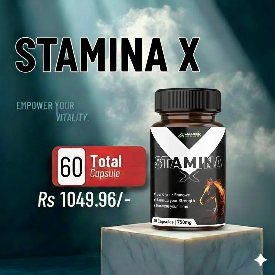 Parnik Naturals Stamina+ 750mg | Stamina & Testosterone Booster for Men | Energy, Strength & Endurance – 60 Capsules