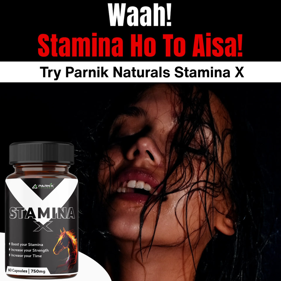 Parnik Naturals Stamina+ 750mg | Stamina & Testosterone Booster for Men | Energy, Strength & Endurance – 60 Capsules