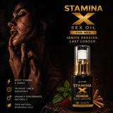 Parnik Naturals Stamina X Oil for Men | Premium Ayurvedic Herbal Massage Oil for Daily Wellness & Relaxation | 30ml Formula