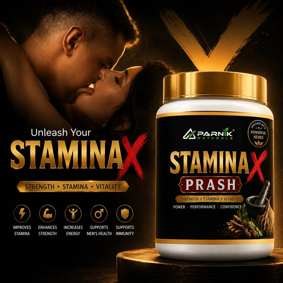 Parnik Naturals Stamina X Prash 200g & 500g | Ayurvedic Herbal Stamina, Strength & Vitality Supplement for Men | Energy, Endurance & Men's Wellness Formula
