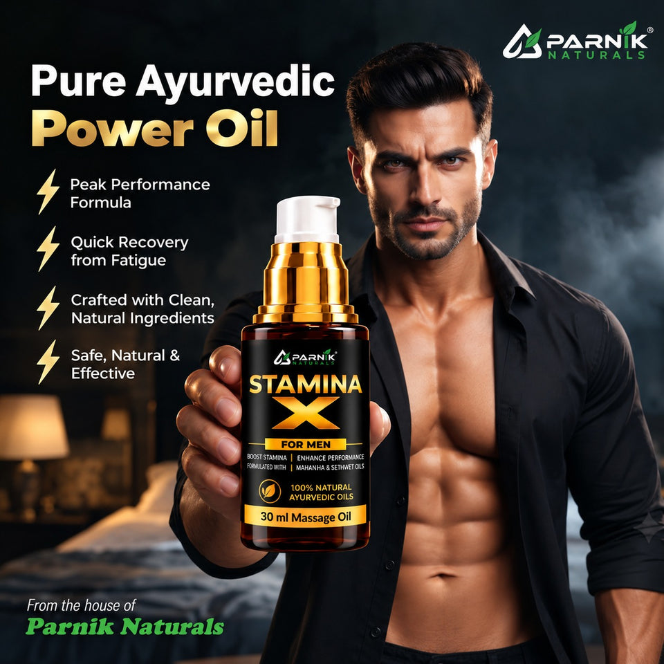 Stamina X Oil for Men | Ayurvedic Herbal Massage Oil
