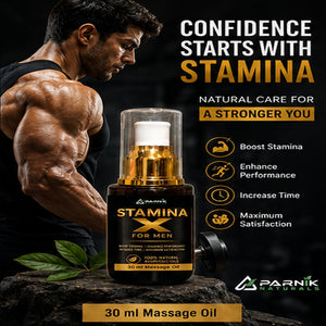 Parnik Naturals Stamina X Oil for Men – Premium Ayurvedic Herbal Massage Oil